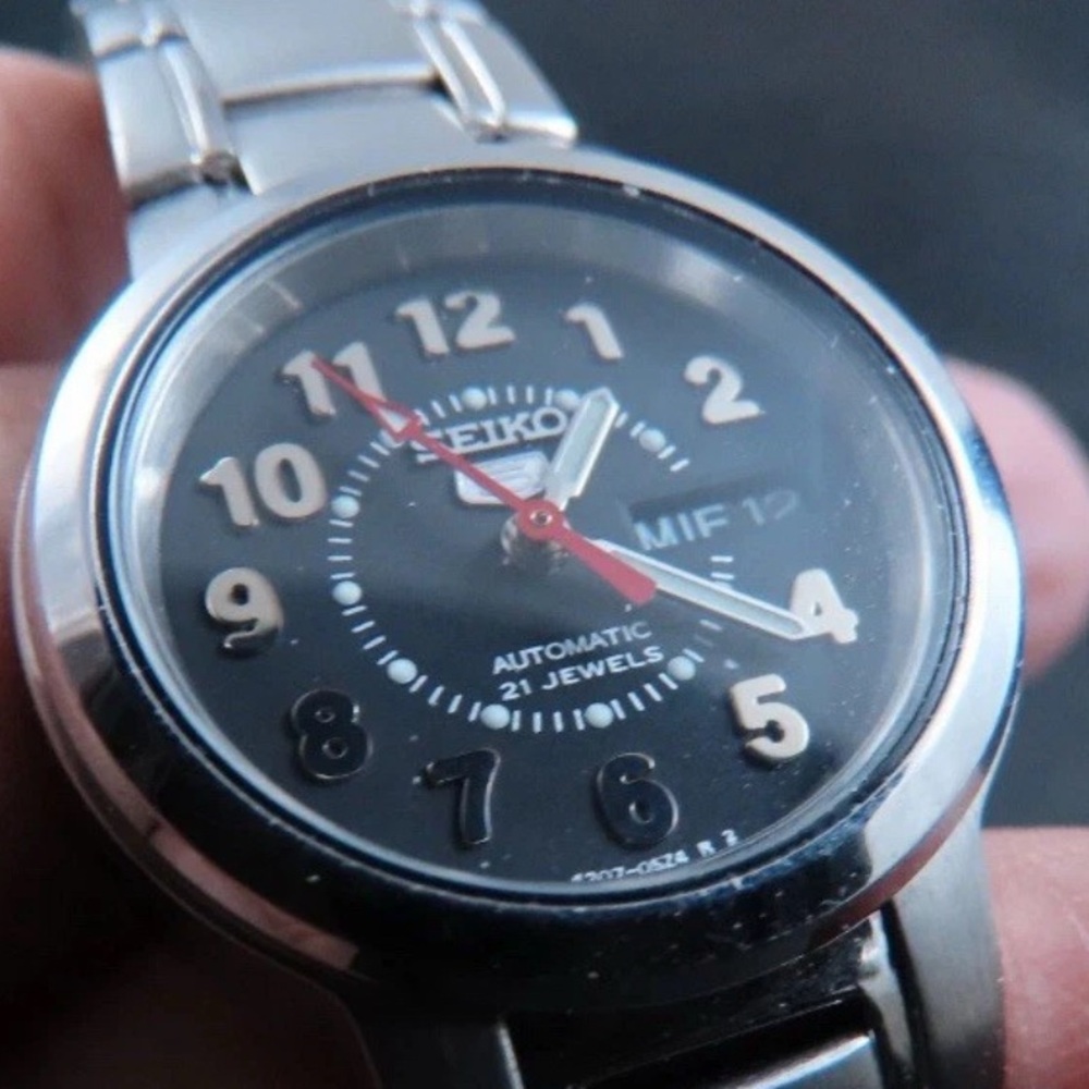 Women’s ESPANOLA SEIKO NO.5 AUTOMATIC WATCH ON2366 SMALL 24mm SPANISH DATE WHEEL